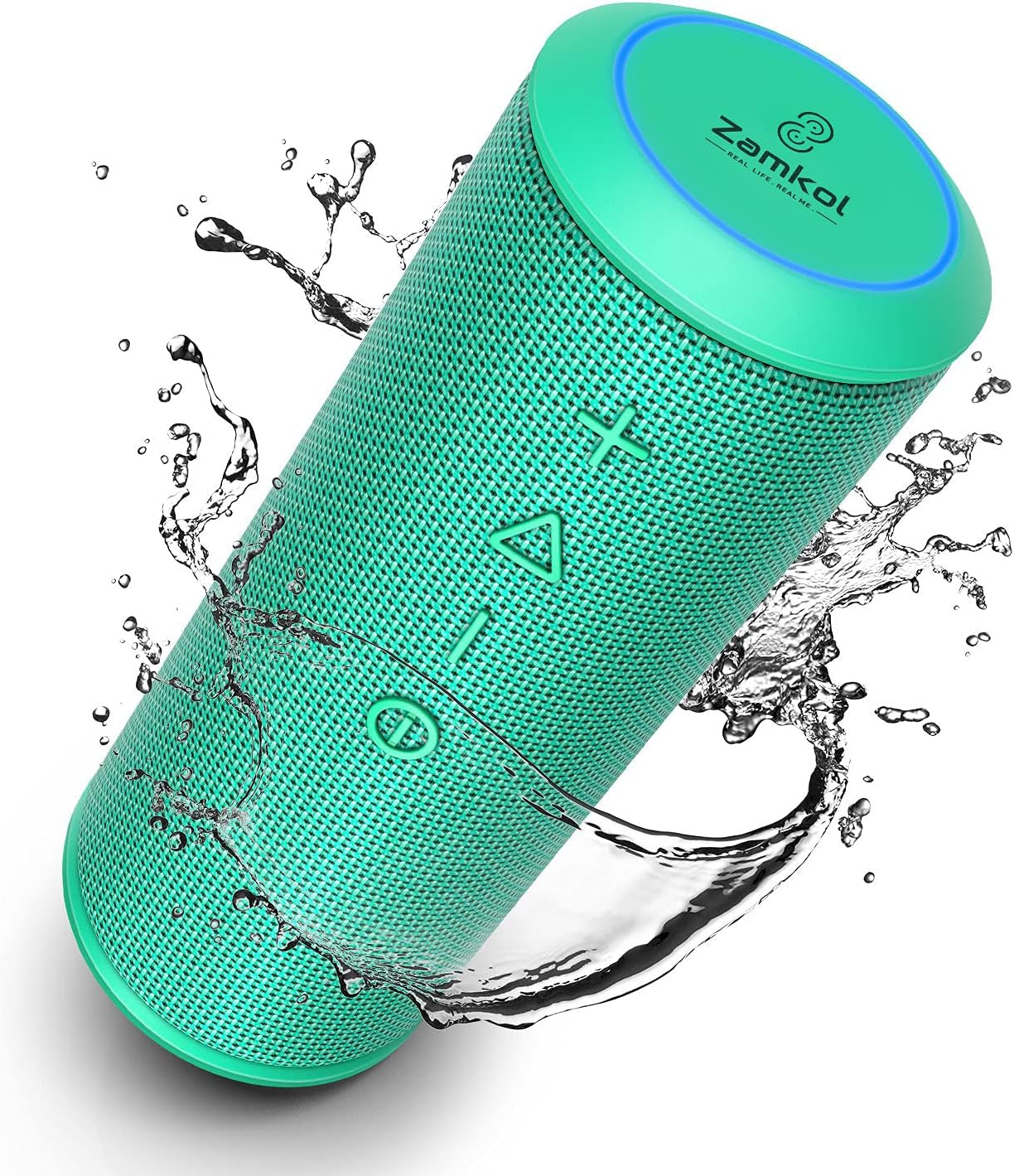 Bluetooth Speaker, 24W Portable Wireless Speakers with Deep Bass and Loud Stereo Sound, 15H Playtime, IPX6 Waterproof, Built-In Mic, Portable Bluetooth Speakers for Home Outdoor (Green)